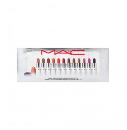 MAC Lips By The Dozen Mini Powder Kiss Lipstick Set 12Pcs