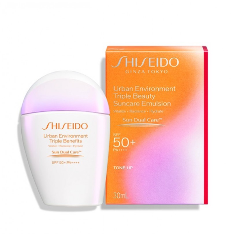 Shiseido Urban Environment Triple Beauty Suncare Emulsion SPF 50+ PA++++ 30ml/1oz