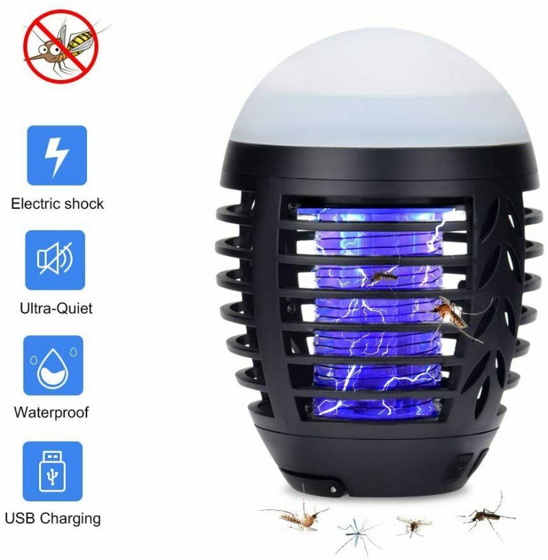 Electric UV Insect Killer Mosquito Fly Catcher Trap LED Lamp 2in1 Bug USB