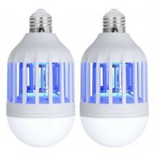 2 X Light LED Lightbulb Bug Mosquito Fly Insect Killer Bulb Lamp Home