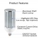 65W LED Corn Light Bulb E26 Base Super Bright 6000K Cool Daylight 9000LM Replace