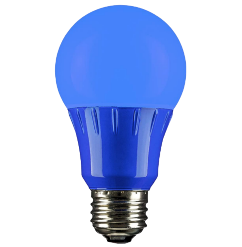 3W LED A15 COLORED LIGHT BULB, NON-DIMMABLE, E26 MEDIUM BASE, PARTY BULBS