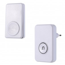 SELF-POWERED WATERPROOF WIRELESS DOORBELL TRANSMITTER+ RECEIVER DOOR BELL