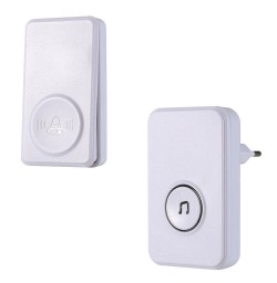 SELF-POWERED WATERPROOF WIRELESS DOORBELL TRANSMITTER+ RECEIVER DOOR BELL