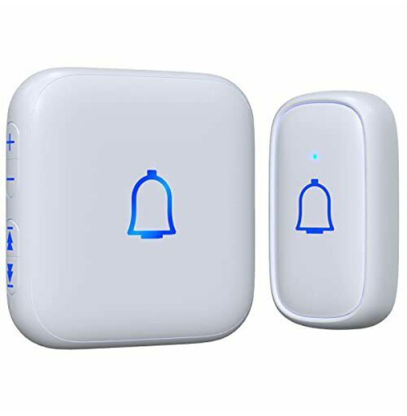 WIRELESS DOORBELL WATERPROOF DOOR BELL AT OVER 1 RECEIVER+1 TRANSMITTER