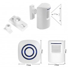 WIRELESS DOORBELL PIR MOTION SENSOR DRIVEWAY CHIME ALARM HOME SECURITY ALERT