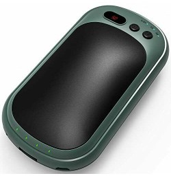 Hand Warmers Rechargeable, Electric Hand Warmer 10000mAh Power Bank Dark Green