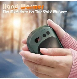 Hand Warmers Rechargeable, Electric Hand Warmer 10000mAh Power Bank Dark Green