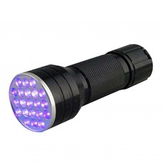 21 LED UV Torch 395nm Ultraviolet Flashlight Black light Pet Stain Detector