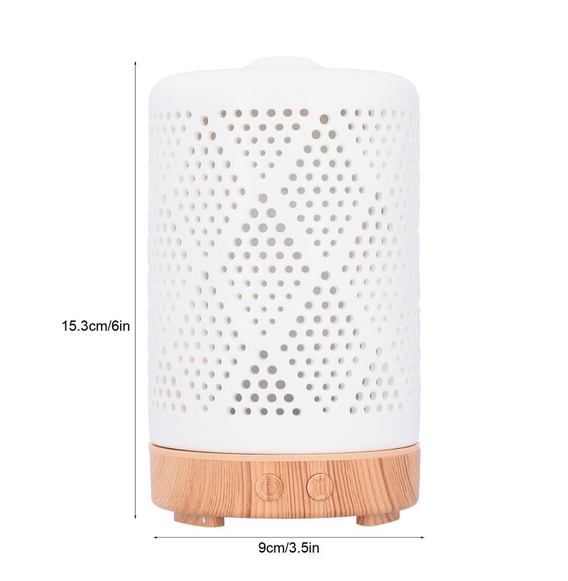 100ML CERAMIC NIGHT LIGHT HUMIDIFIER AROMA DIFFUSER HOUSEHOLD AROMATHERAPY