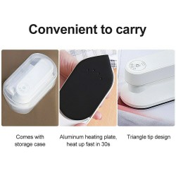 Portable Mini Electric Iron Cordless Rechargeable Dry Wrinkle Remover Touch-Up