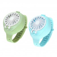 2 Pcs Kids Fan Watch Mute Personal Mini Summer Fan Toys 4W USB Rechargeable