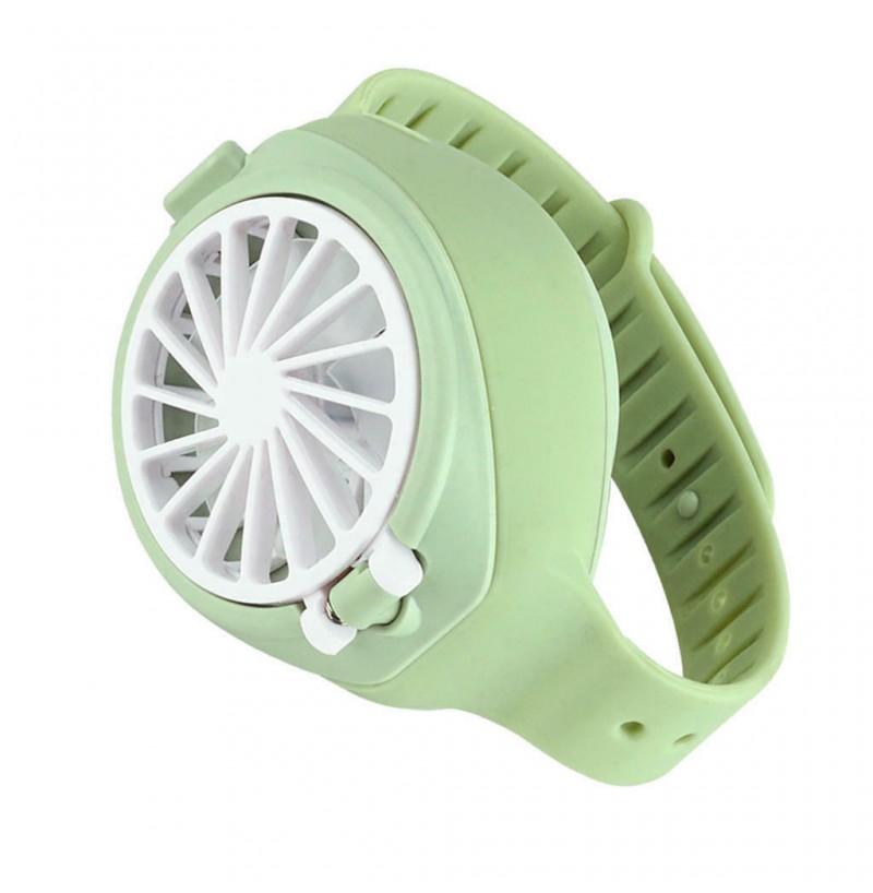 2 Pcs Kids Fan Watch Mute Personal Mini Summer Fan Toys 4W USB Rechargeable