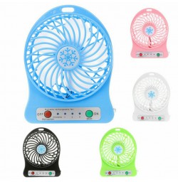 USB Mini Desk Fan Portable Small Cooling Air Cooler No Battery