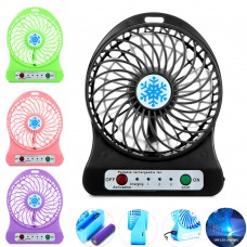 USB Mini Desk Fan Portable Small Cooling Air Cooler No Battery