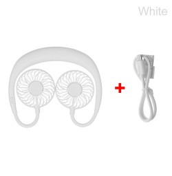 Adjustable Neckband Desk Hand cooler Fan Hands-Free Mini USB Portable Neck Fan