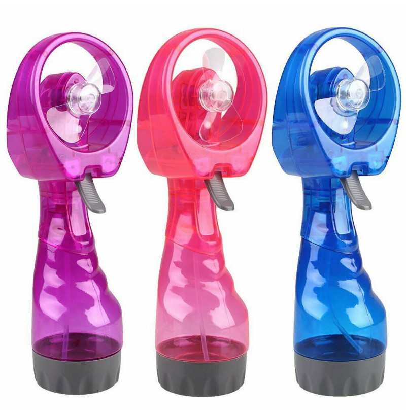 NEW Electric Handheld Misting Fan Portable Water Spray Fan Cooling