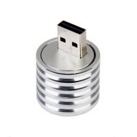 Aluminum 3W USB LED Lamp Socket Spotlight Flashlight White Light