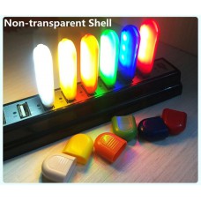 LED USB Notebook Lamp Reading Light Laptop Computer Pc Mini Night Gadget Bulb (Non-Transparent)